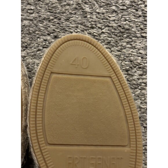 Vilebrequin’s White Pare Gabia Espadrille Slides Size 40 Men’s 6.5 Women’s 9